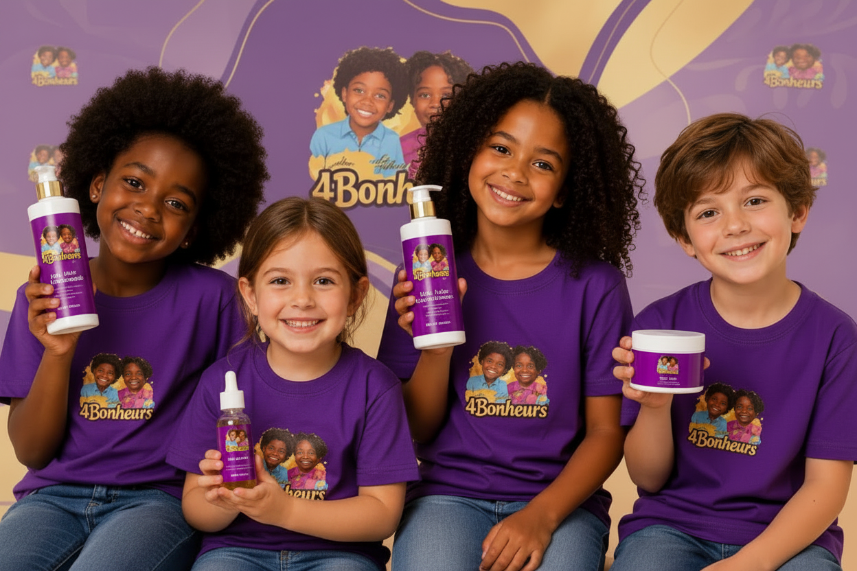 4Bonheurs kids hair shampoo 500 ml – shampoing doux pour enfants